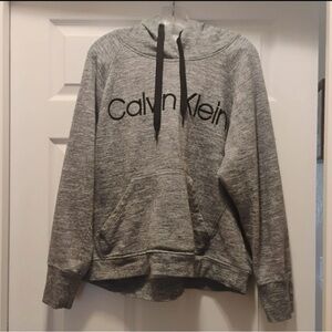 Calvin Klein Gray Hoodie Sweatshirt Size 2XL